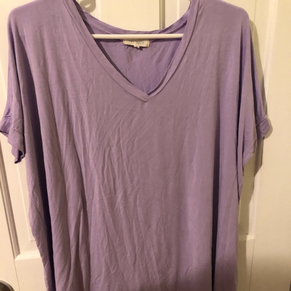 Vestique lavender batwing T-shirt boho